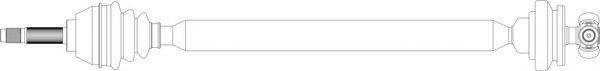 GENERAL RICAMBI FI3021 Приводний вал