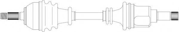 GENERAL RICAMBI PE3017 Приводний вал