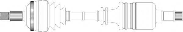 GENERAL RICAMBI PE3224 Приводний вал
