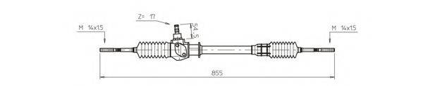 GENERAL RICAMBI FI4050 Рульовий механізм