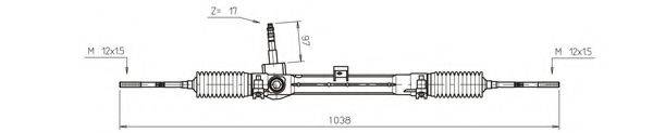 GENERAL RICAMBI FI4114 Рульовий механізм