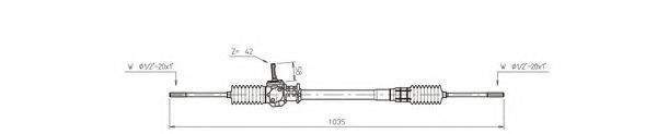 GENERAL RICAMBI FO4006 Рульовий механізм