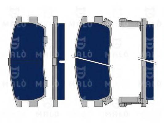 MALO 1050063 Комплект гальмівних колодок, дискове гальмо