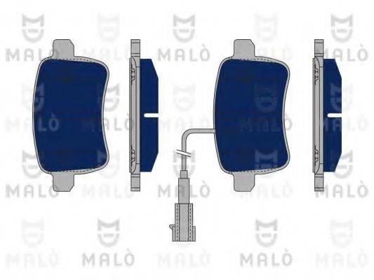 MALO 1050281 Комплект гальмівних колодок, дискове гальмо