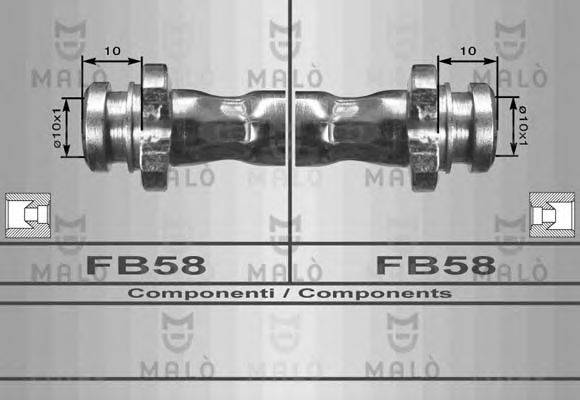 MALO 80012 Гальмівний шланг