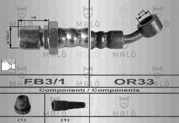 MALO 80013 Гальмівний шланг