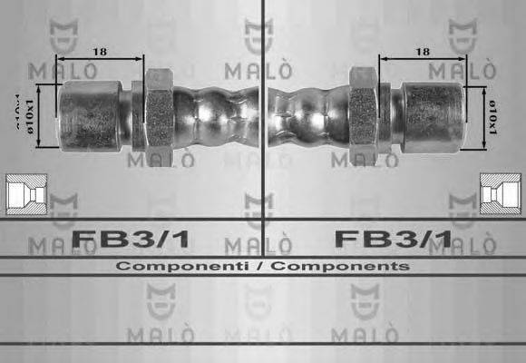 MALO 80015 Гальмівний шланг
