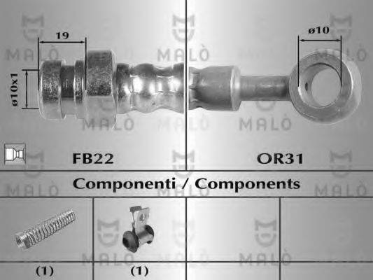MALO 80027 Гальмівний шланг