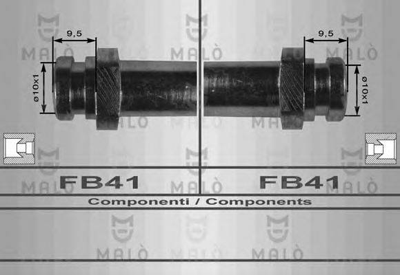 MALO 80051 Гальмівний шланг