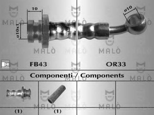 MALO 80053 Гальмівний шланг