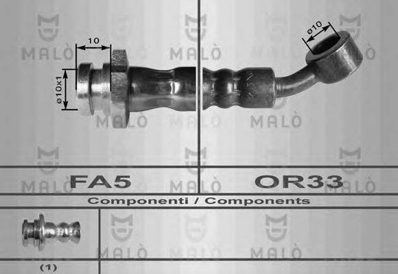 MALO 80056 Гальмівний шланг