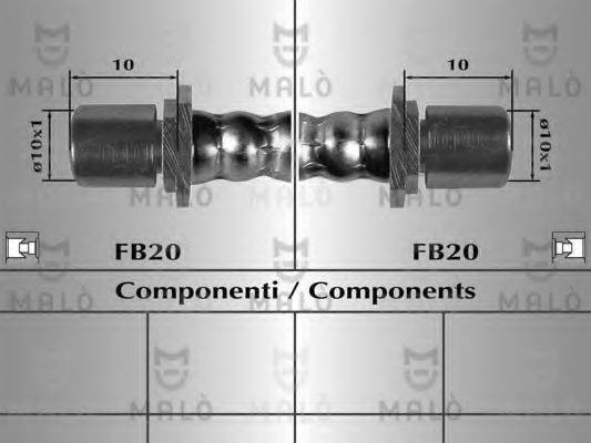 MALO 80132 Гальмівний шланг