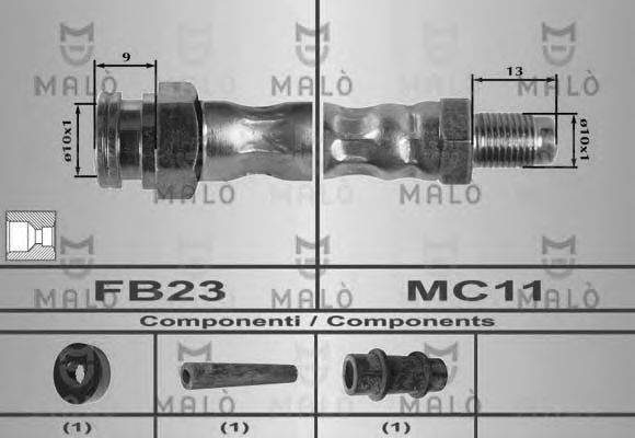 MALO 80175 Гальмівний шланг
