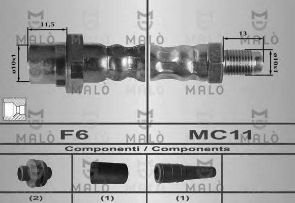 MALO 80266 Гальмівний шланг