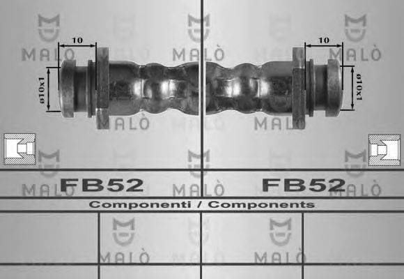 MALO 80271 Гальмівний шланг