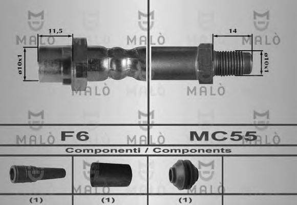 MALO 80281 Гальмівний шланг