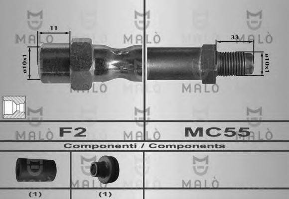 MALO 80282 Гальмівний шланг