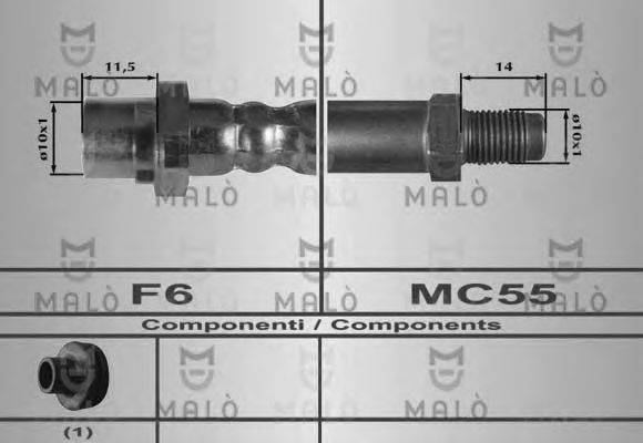 MALO 80294 Гальмівний шланг