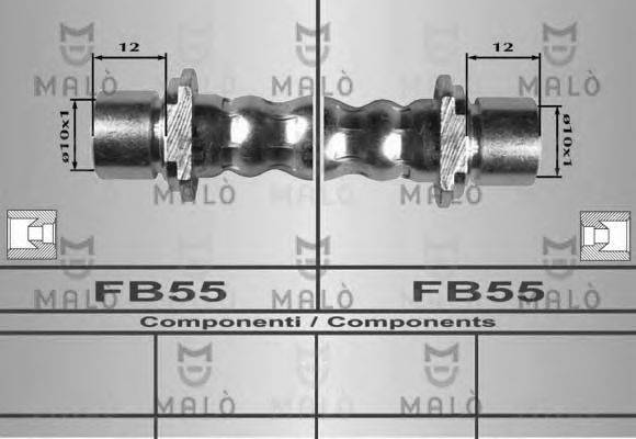 MALO 80315 Гальмівний шланг