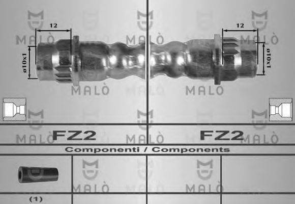 MALO 80318 Гальмівний шланг
