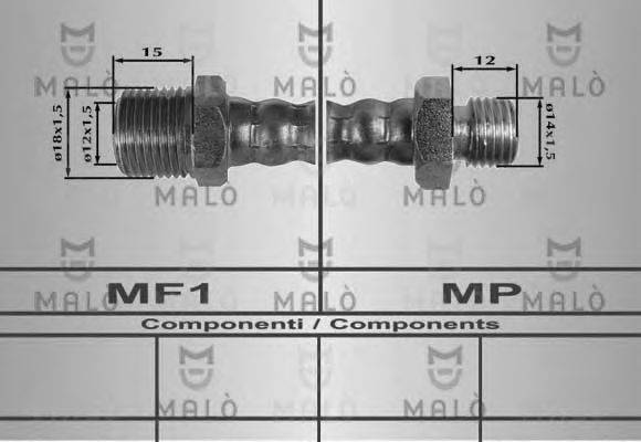 MALO 8032 Гальмівний шланг