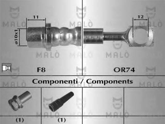MALO 80340 Гальмівний шланг