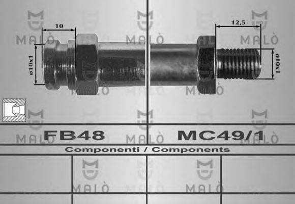 MALO 80387 Гальмівний шланг