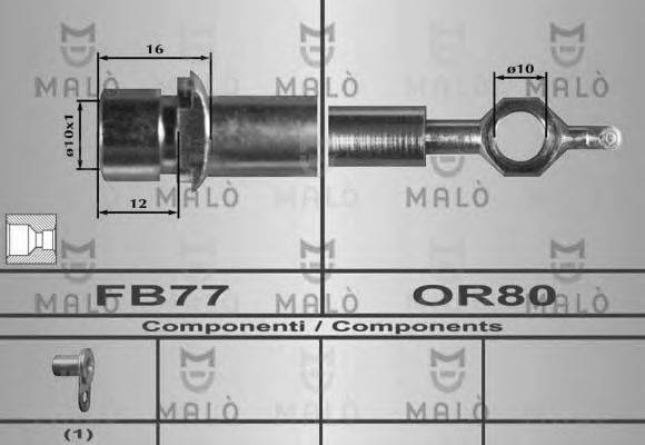 MALO 80406 Гальмівний шланг