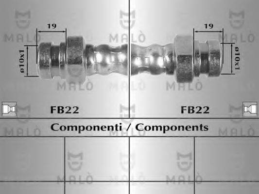 MALO 80414 Гальмівний шланг