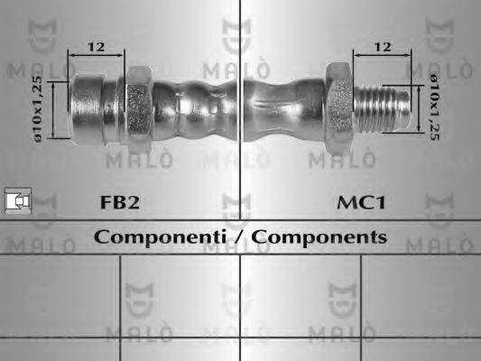 MALO 8044 Гальмівний шланг