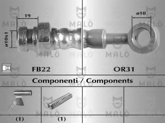 MALO 80496 Гальмівний шланг