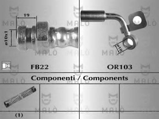 MALO 80523 Гальмівний шланг