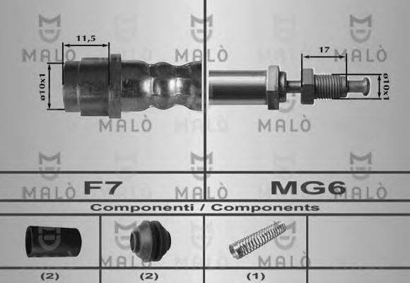 MALO 80544 Гальмівний шланг