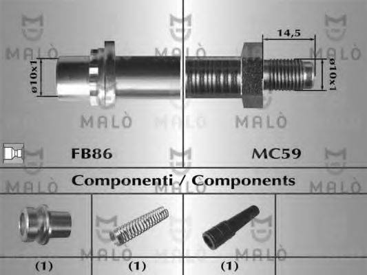 MALO 80595 Гальмівний шланг