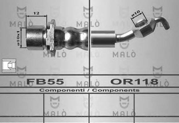 MALO 80610 Гальмівний шланг