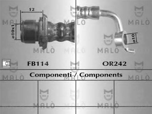 MALO 80653 Гальмівний шланг