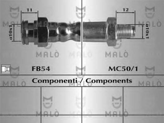 MALO 80665 Гальмівний шланг