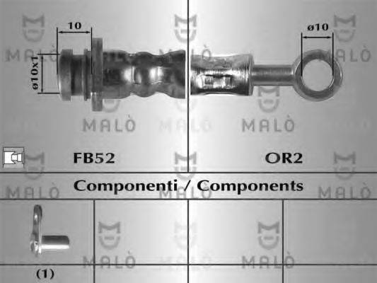 MALO 80692 Гальмівний шланг