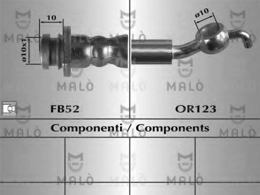 MALO 80693 Гальмівний шланг