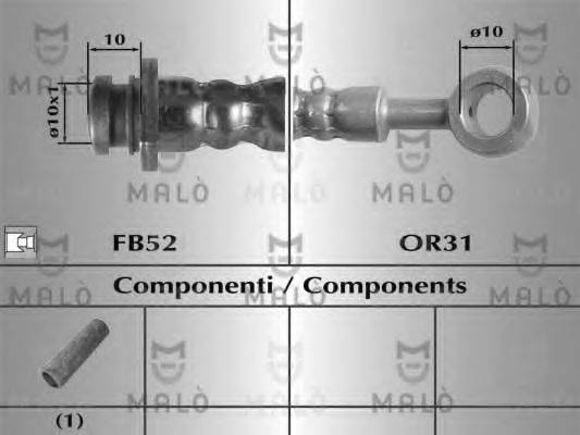 MALO 80696 Гальмівний шланг
