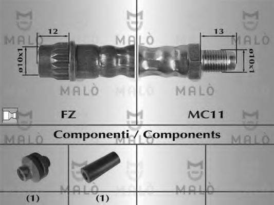 MALO 80746 Гальмівний шланг
