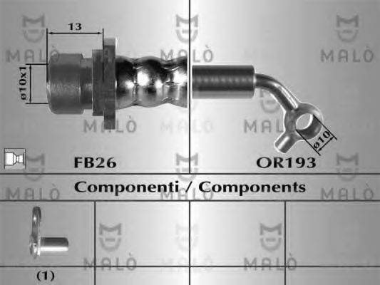 MALO 80768 Гальмівний шланг