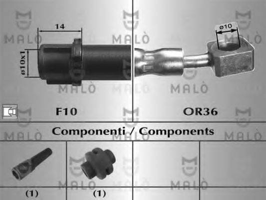 MALO 80829 Гальмівний шланг