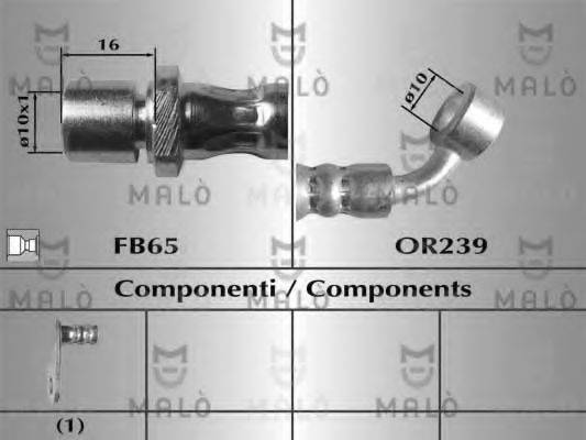 MALO 80867 Гальмівний шланг