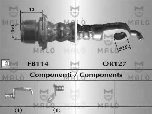 MALO 80887 Гальмівний шланг