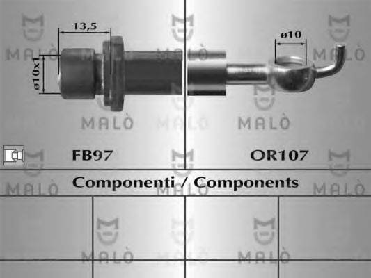 MALO 80891 Гальмівний шланг