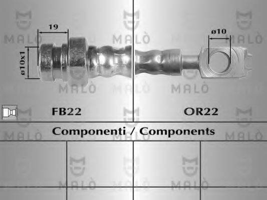 MALO 80894 Гальмівний шланг