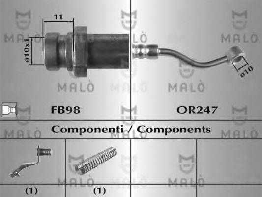 MALO 80905 Гальмівний шланг