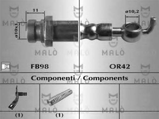 MALO 80910 Гальмівний шланг