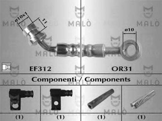 MALO 80917 Гальмівний шланг